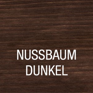Farbmuster: Dunkle Nussbaum Holzbeize für den Innenbereich.