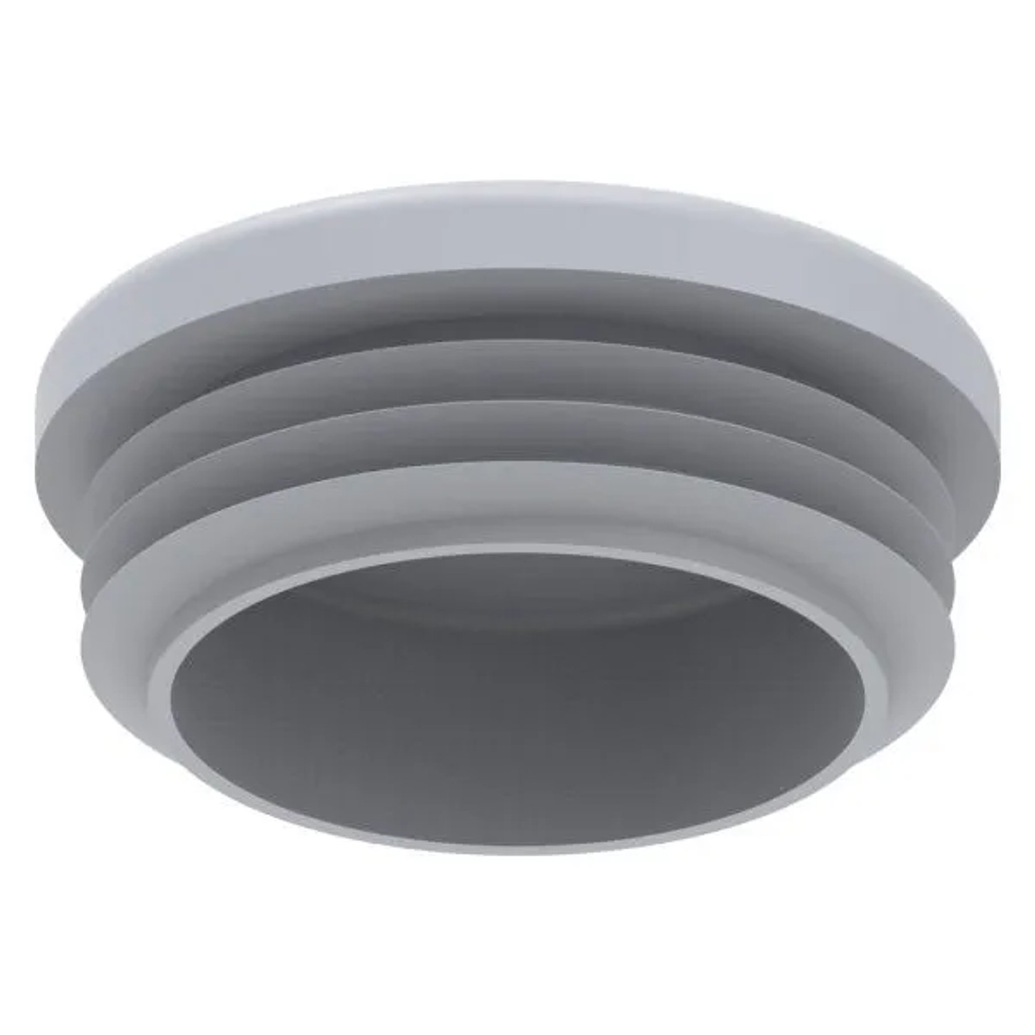 FeNau Einsteckkappe Kunststoff Für Rohr Ø 42,4 mm Wandstärke 2,5-4,0 mm Grau