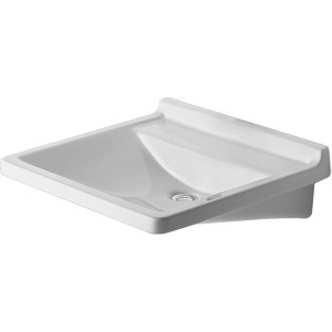 Weißes Duravit Starck 3 Vital Med Handwaschbecken, 60 cm breit, mit Hahnlochvorstich.