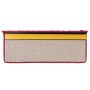 Rechteckige KARAT Shaggy Stufenmatte Barcelona in Berry (23,5x65cm) für Treppen.