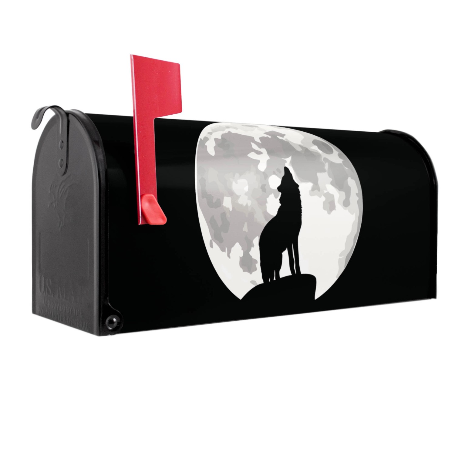 Banjado Amerikanischer Briefkasten Schwarz 48x22x16cm US Mailbox Letterbox günstig online kaufen