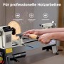 Wiltec Drechselbank 550W Drechselmaschine Drehbank Drechsler Holz Dreheisen_4