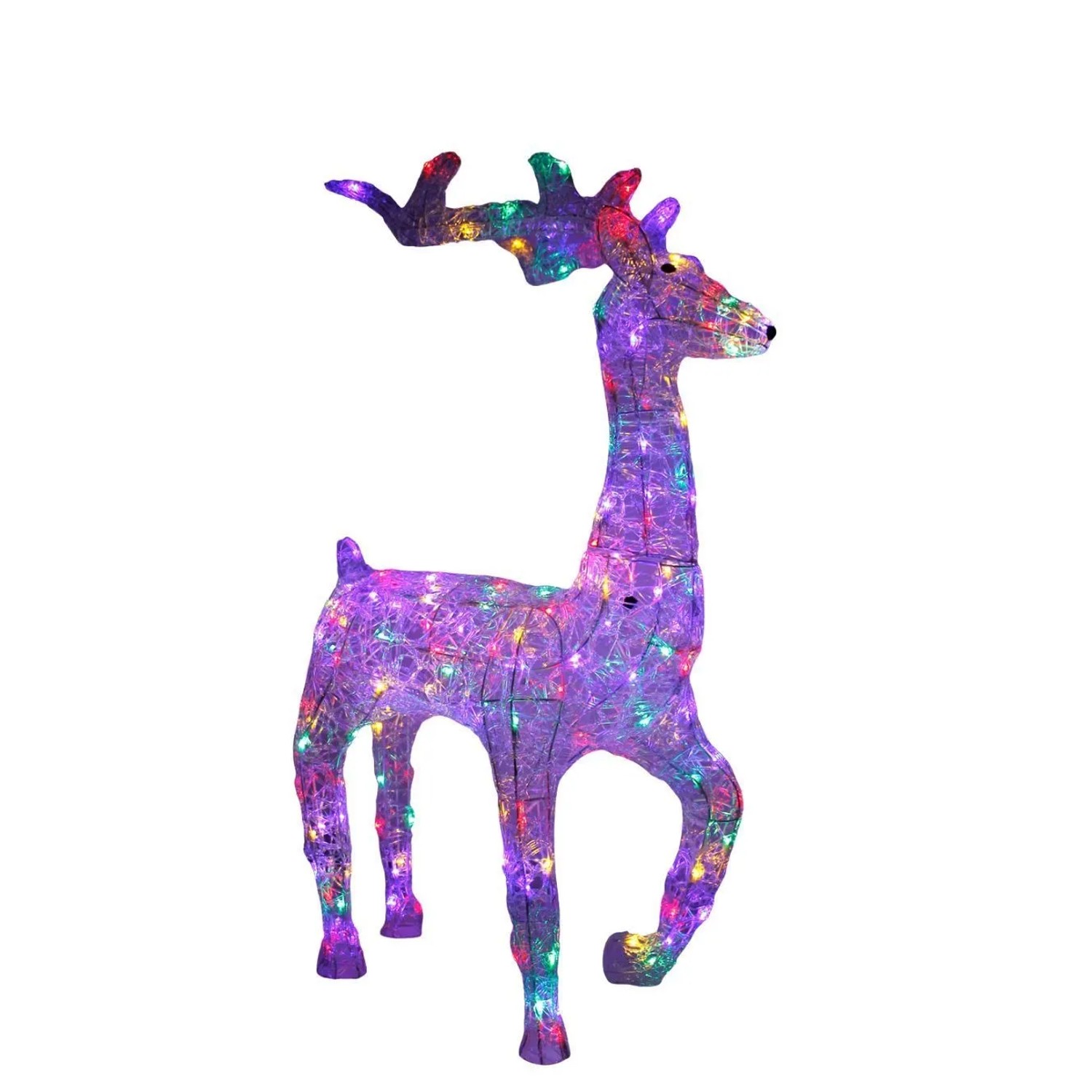 Lex XXL LED Acryl Hirsch Weihnachtsfigur 120cm Beleuchtet Weihnachtsdeko Au günstig online kaufen