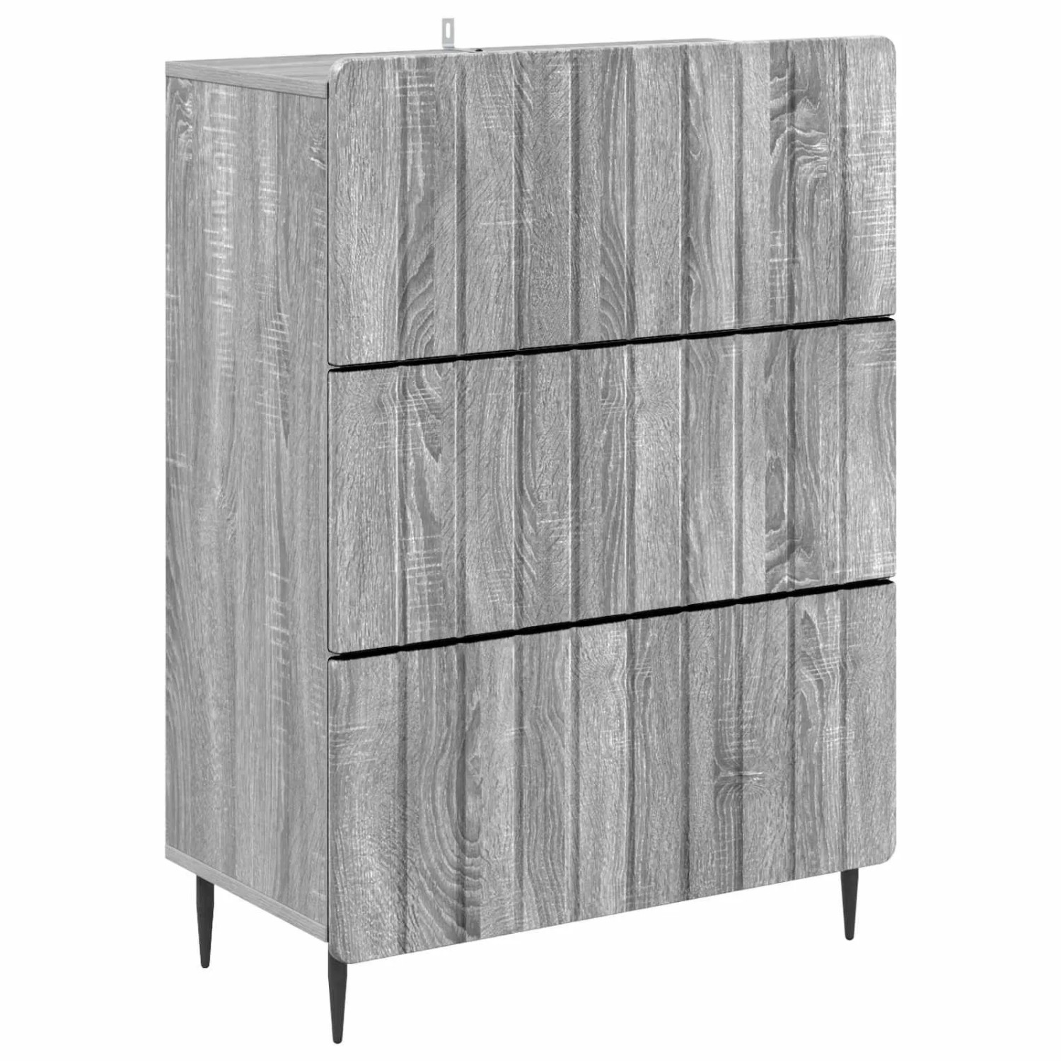 vidaXL Schubladenschrank Graues Sonoma 66 x 34,5 x 92 cm Holzwerkstoff 894381