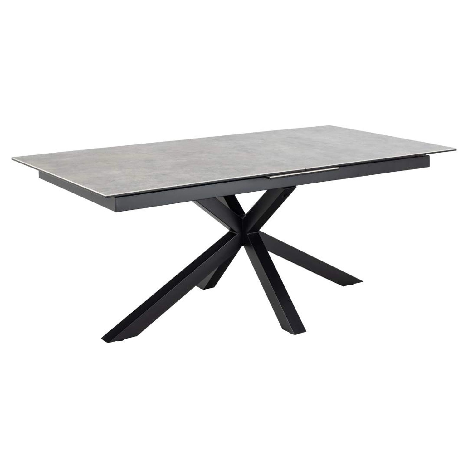 ebuy24 Heaven Esstisch 100x200/240cm inkl 1 Zusatzplatte Grau günstig online kaufen