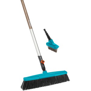 Gardena Combisystem Komplettangebot: Straßenbesen, Fugenbürste und Stiel. Für Haus und Garten.