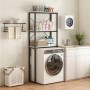 Rebiko Regal Badezimmerschrank Über Toilette Waschmaschine Loft Industrial Regale 160 Cm_2