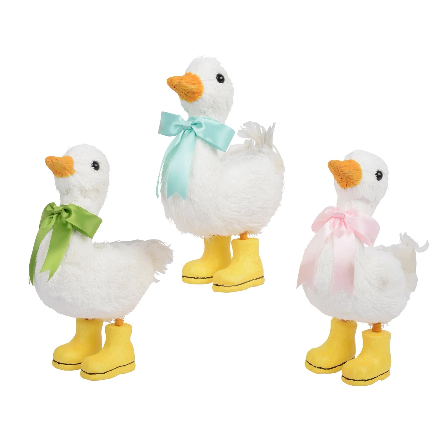 Decoris Ente Polyester Klein 21 cm x 10,5 cm x 25 cm 3-fach Sortiert