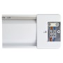 Detailaufnahme der weißen E2 Elektro LED-Lichtleiste Flat S 10W mit Anschlussklemmen.