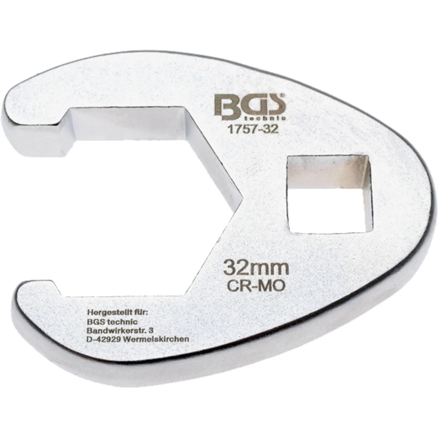 BGS Hahnenfußschlüssel Antrieb Innenvierkant 12 5 Mm  1 2 Zoll  SW 32 Mm 1757 32