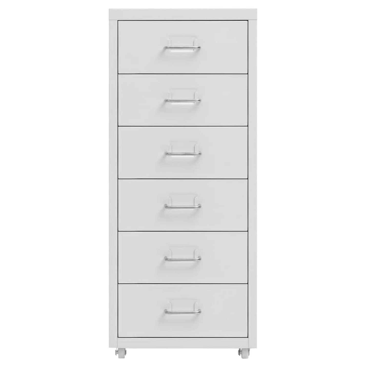 vidaXL Aktenschrank Aktenschrank mit Rollen Grau 28x41x69 cm Metall günstig online kaufen