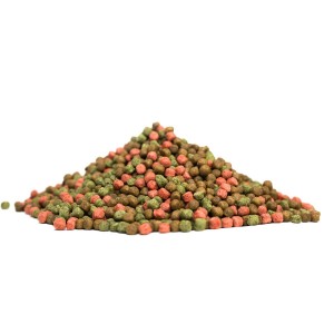 Kenkou Koi Power-Mix Teichfutter, 6 mm Pellets in Grün, Braun und Rot.