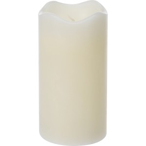 Elfenbeinfarbene LED Kerze, 13 cm hoch, für stimmungsvolle Beleuchtung.