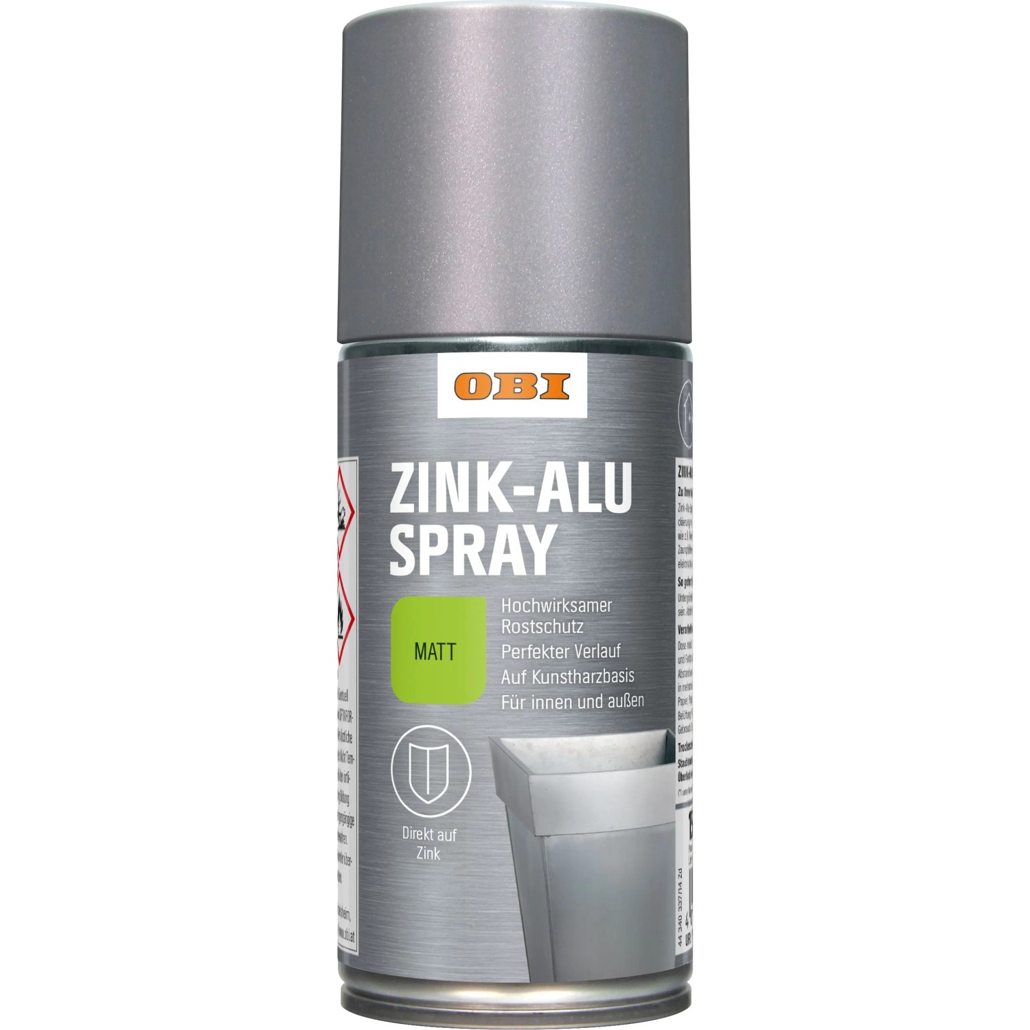 OBI Zink-Alu Spray Silbergrau matt 150 ml