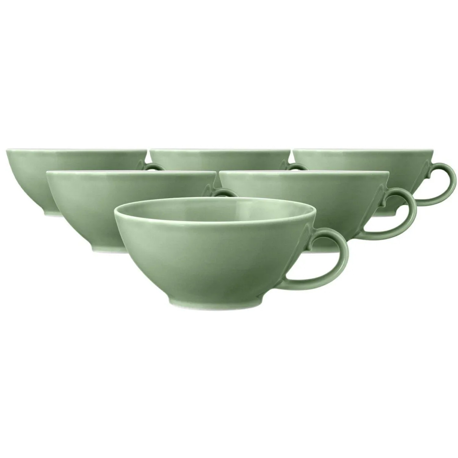Seltmann Weiden Beat Color Glaze Teetasse 140 ml 6er Set Salbeigrün
