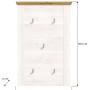 Inn.Furn Garderobenpaneel Weiß Lärche Landhaus 68 cm 5 Kleiderhaken Mirano_8