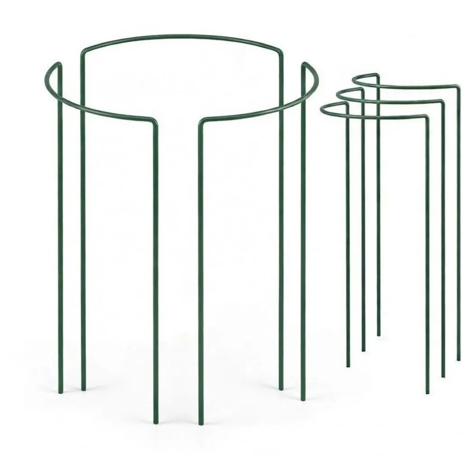 TTL GARDEN Strauchstütze 160x40cm 3er Set Pflanzenhalter Für Sträucher Stauden Rosen Rankhilfe Metall Stabil
