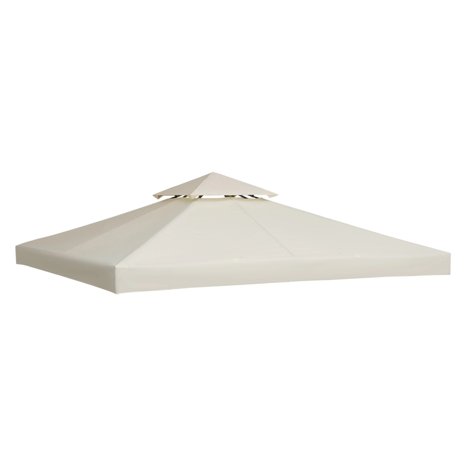 Outsunny Ersatz-Vordach 180g/m² Polyeser Cremeweiß 3 x 3 m