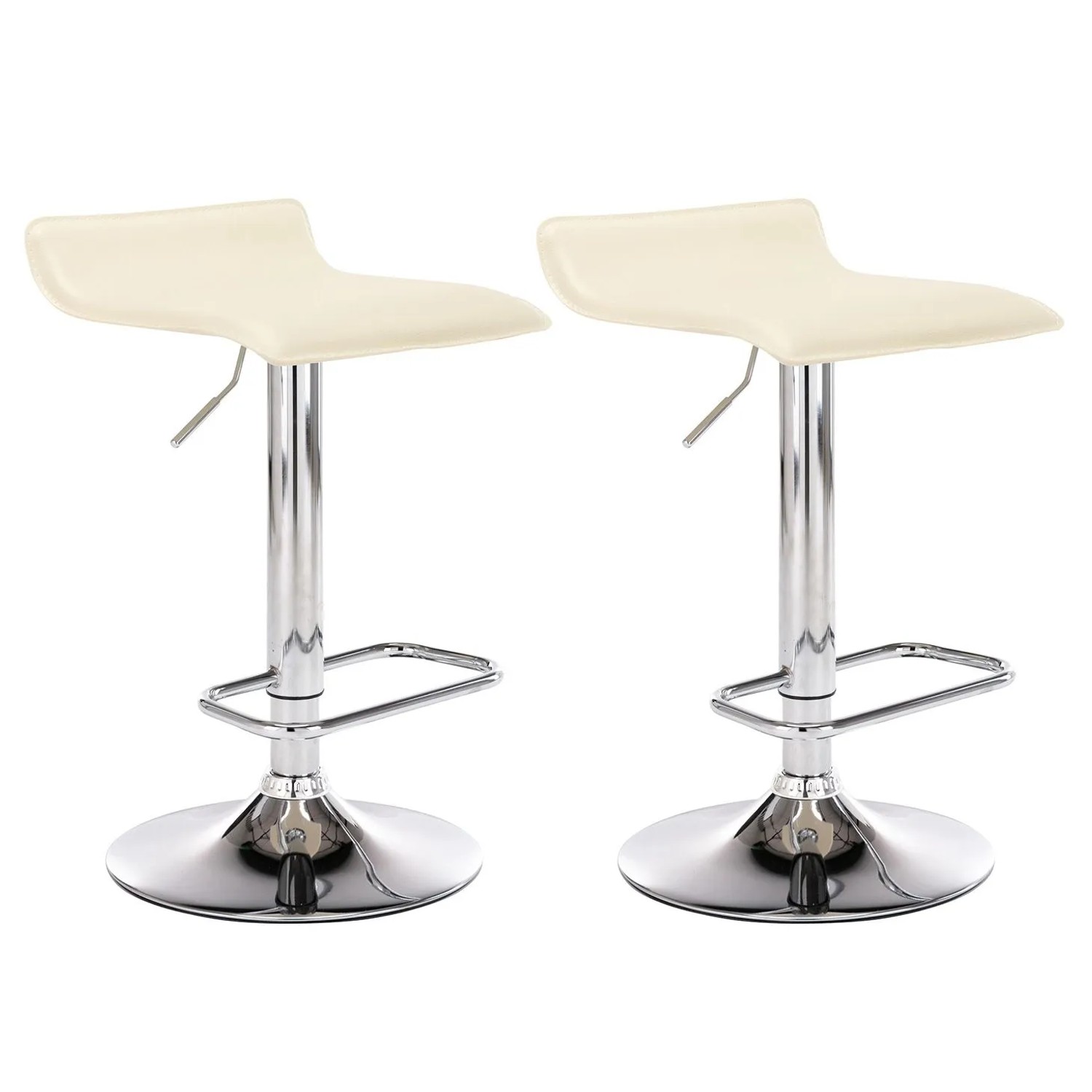 CLP 2er Set Barhocker Dyn Creme
