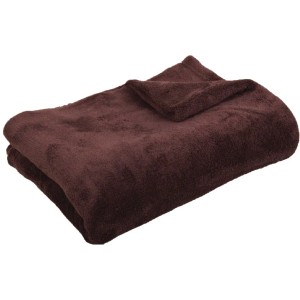 Bestgoodies Mikrofaser Decke, schokobraun, 210x280 cm. Kuschelige Wohndecke für Sofa & Bett.