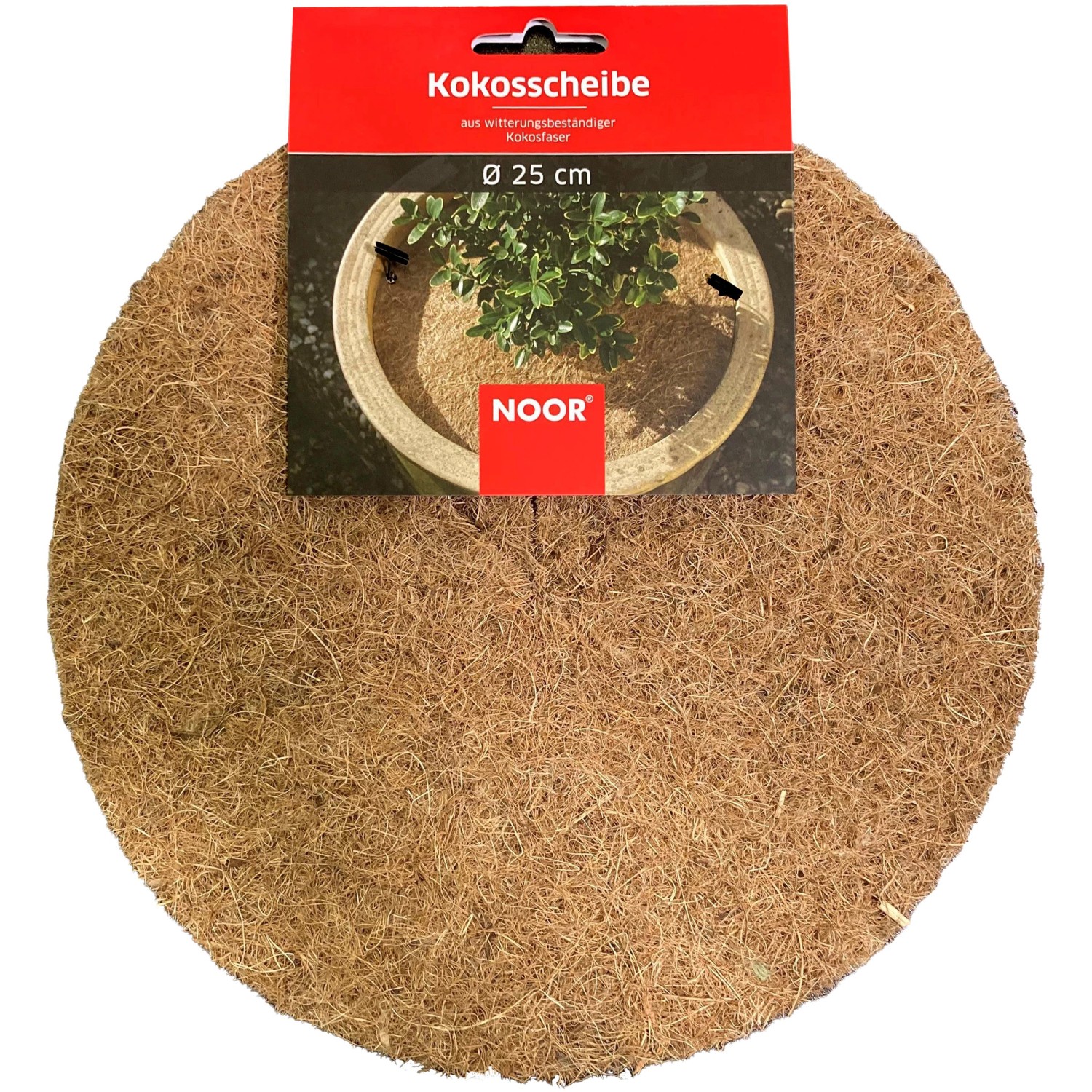 Noor Winterschutz Kokosscheibe Ø 25 cm Braun