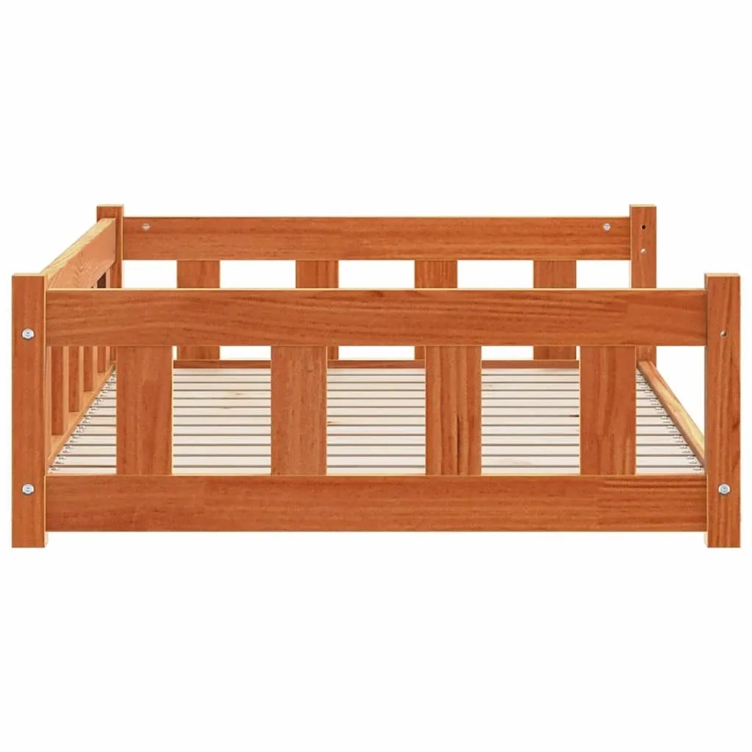 vidaXL Hundebett Wachsbraun 100 x 70 x 28 cm Massives Kiefernholz 869886_5