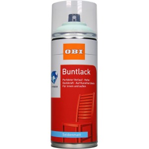 OBI Buntlack Spray LH Fresh-Mint, seidenmatt, 400ml Dose.