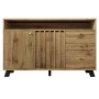 Merax Sideboard 120x40x85cm Lamellenfront Eiche