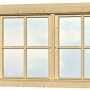 Skan Holz Fensterläden für Doppelfenster, passend für Gartenhäuser 28-DF-01 und 45-DF-03.