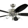 WESTINGHOUSE Deckenventilator Arius, 132 cm, Chrom, mit Beleuchtung und Fernbedienung.