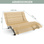 DELUKE Wellenliege Doppelliege MARTEN Massives Kiefernholz Waldliege Waldsofa Himmelsliege Relaxliege für Garten oder Terrasse_2