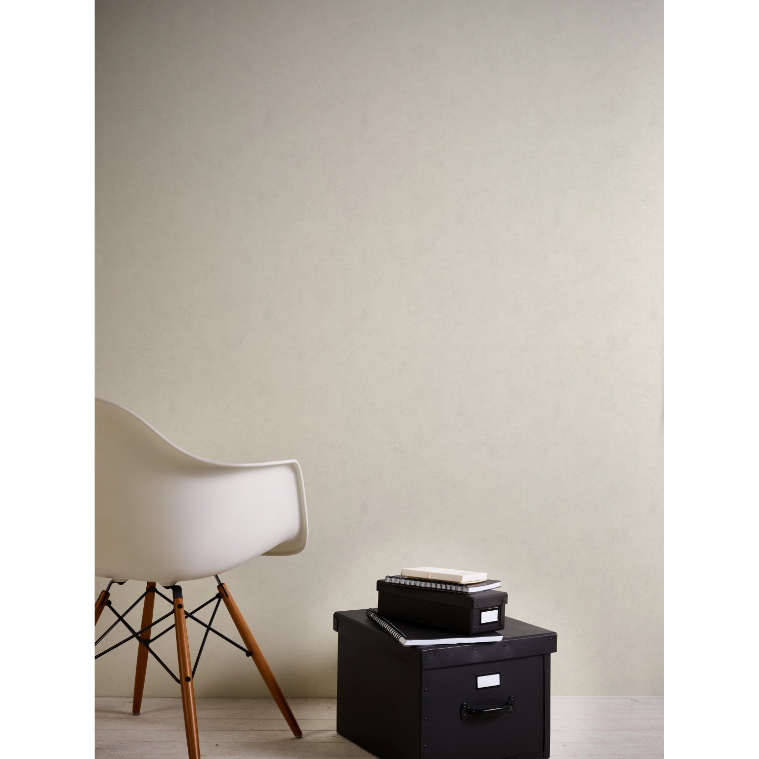 A.S. Création Vliestapete Neue Bude 2.0 Uni Weiß: Feine, weiße Struktur für moderne Wandgestaltung.