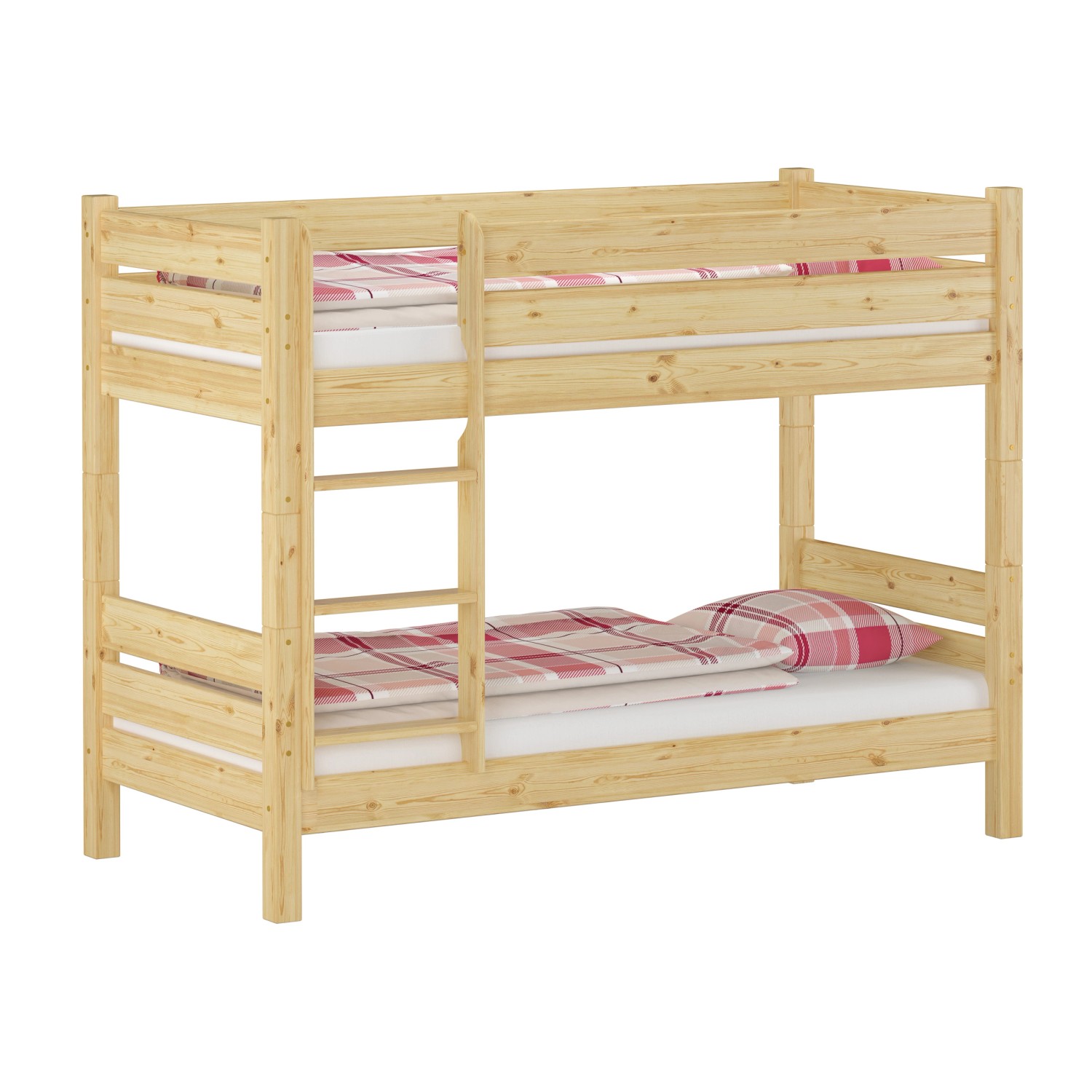 Erst-Holz Elegantes Etagenbett 100 x 190 Teilbar Nische 80 Kiefer für Erwachsene Modell 16 ohne Zubehör