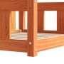 vidaXL Hundebett Wachsbraun 100 x 70 x 28 cm Massives Kiefernholz 869886_7