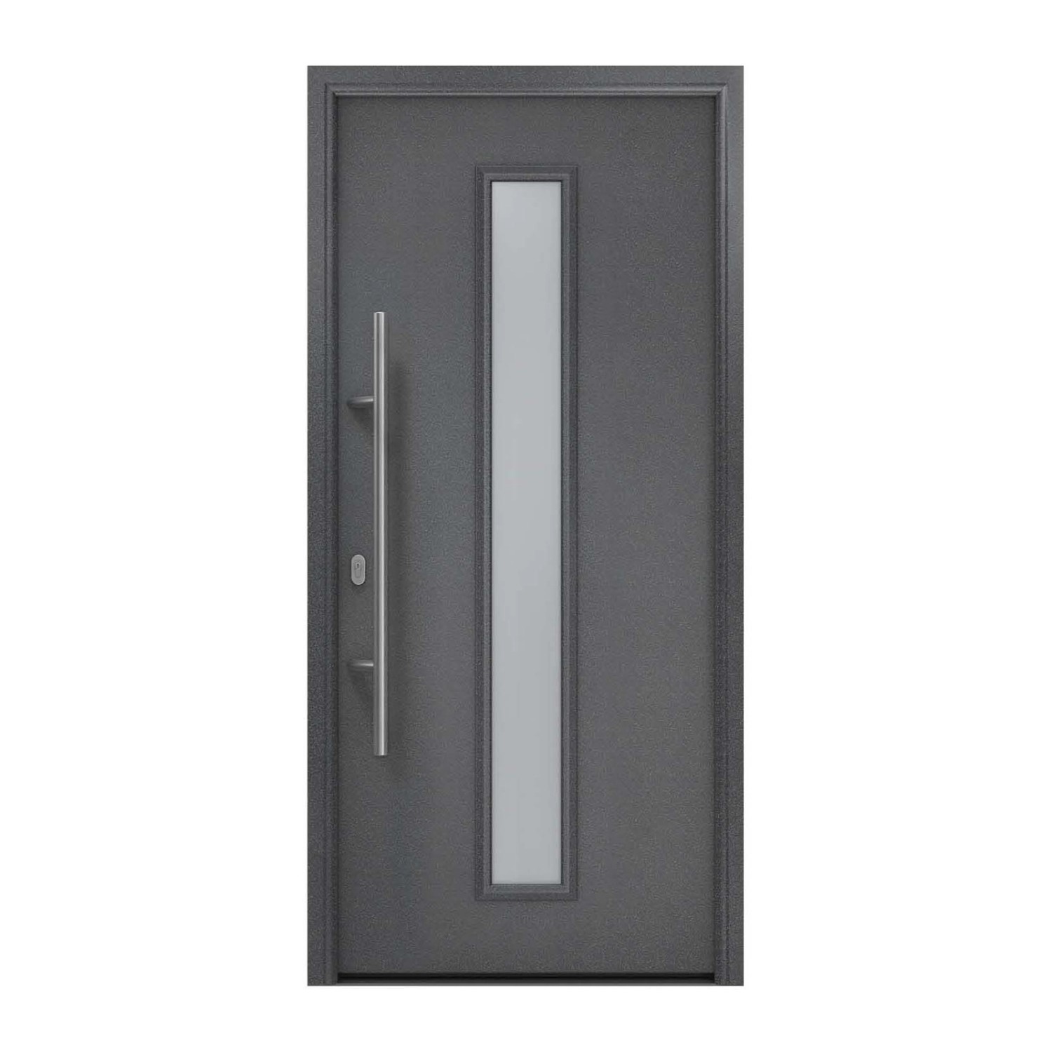 EcoStar Haustür Isopro IP 020S Anthrazitmetallic 110 cm x 210 cm DIN L günstig online kaufen