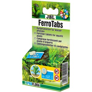 JBL FerroTabs: Basisdünger für Aquarium Pflanzen, Tablettenform für vitalen Wuchs und intensive Blattfärbung.