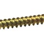 Gelb verzinkte Schraube 3,5 x 30 mm für Zaunbau & Sichtschutz, 100 Stück.