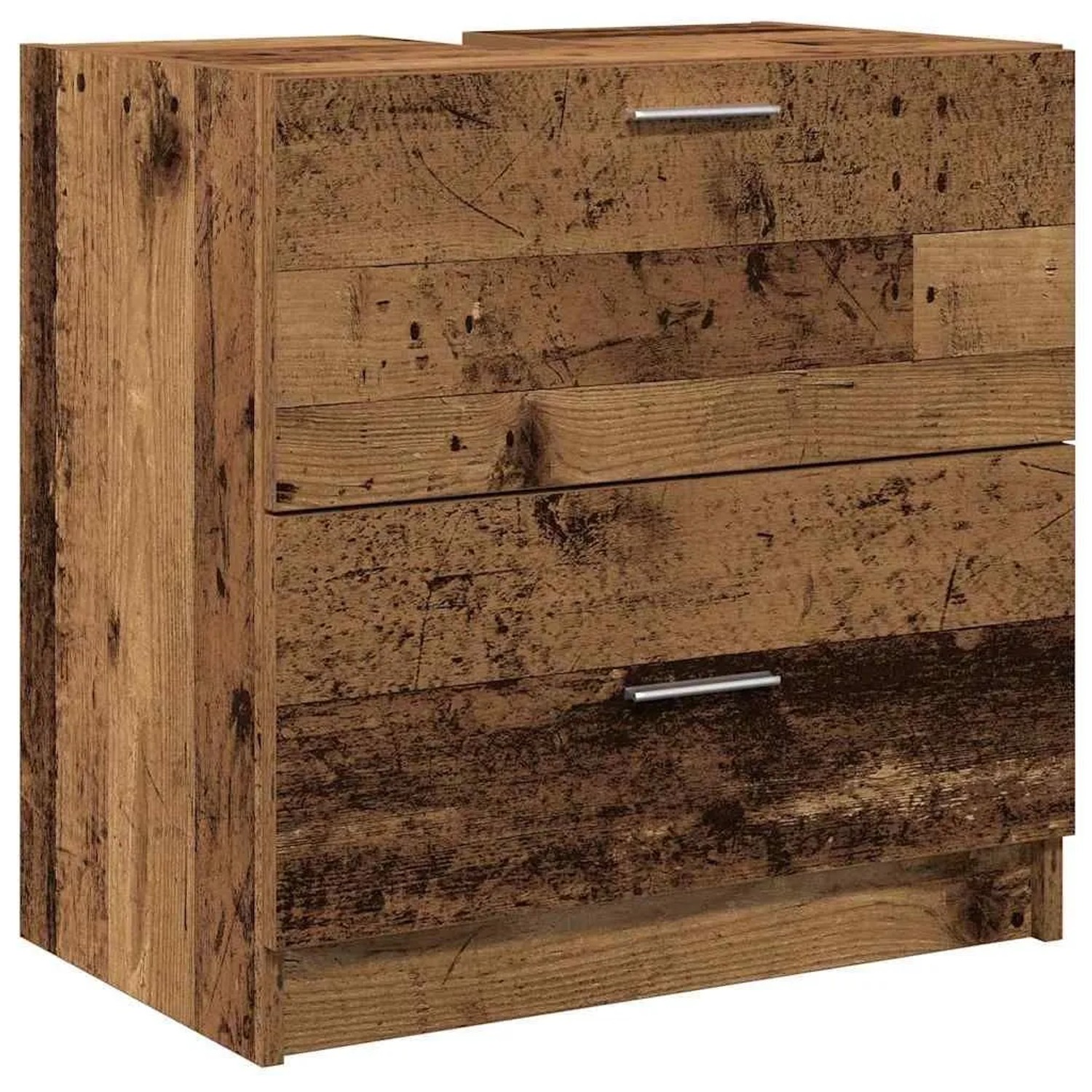 vidaXL Badezimmerschrank mit Tür Altholz 59 x 37 x 59 cm Holzwerkstoff 8688 günstig online kaufen