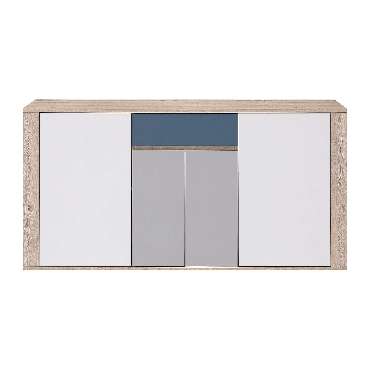 Vente-unique Sideboard Filutia Naturfarben Hell  Weiß  Mehrfarbig 160 cm