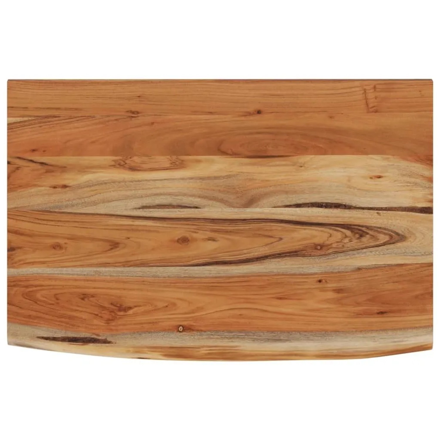 vidaXL Wandregal 70x40x3,8 cm Rechteckig Massivholz Akazie Baumkante 370297