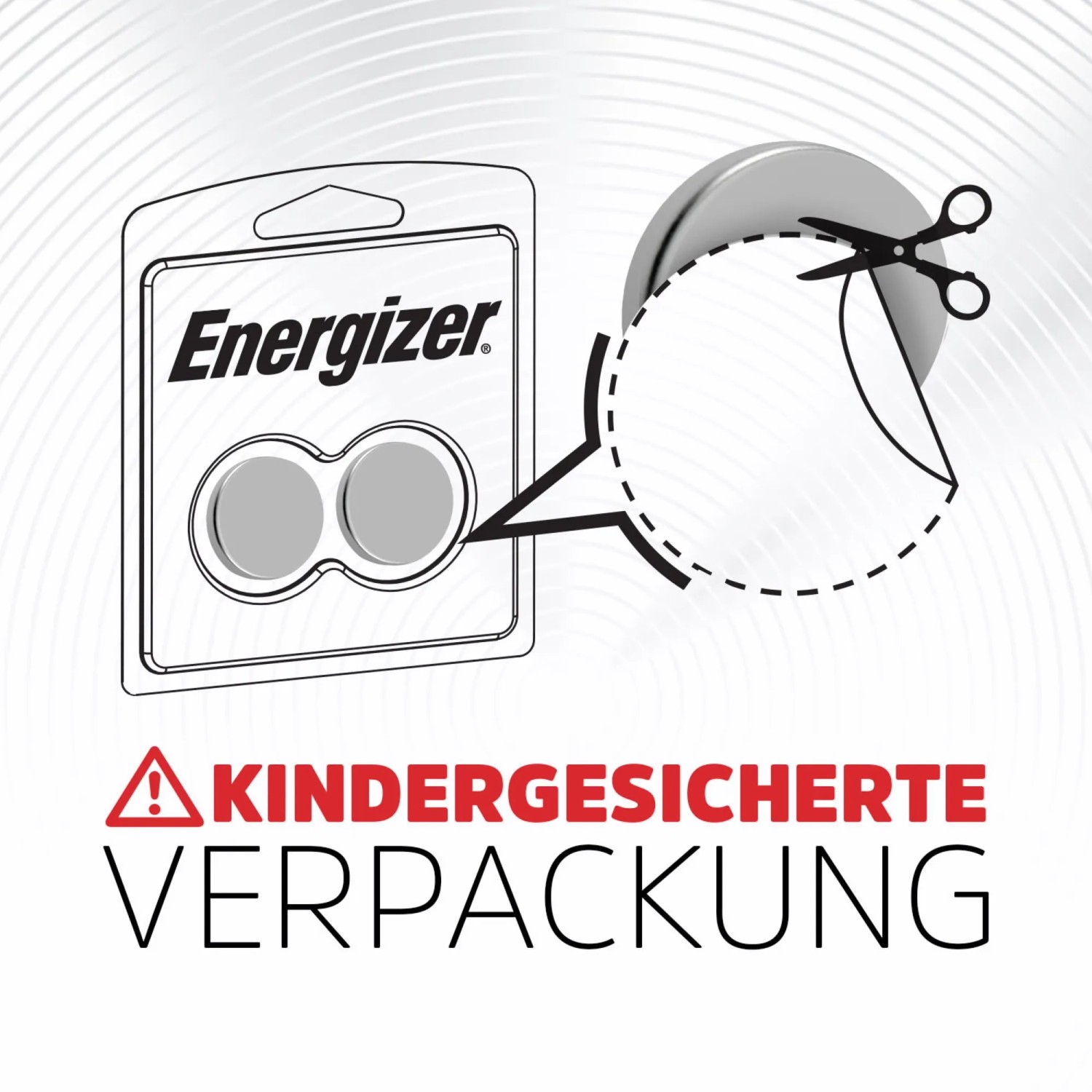 Energizer CR2430 Lithium Knopfzellen 2er-Pack in kindersicherer Verpackung.