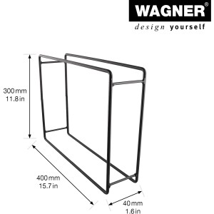 Wagner Designrahmen Draht, 30x40 cm, schwarz matt, für Möbelbau.