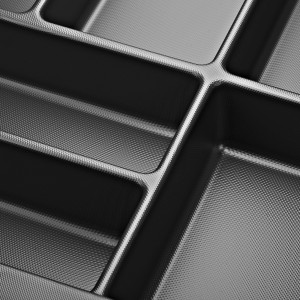 SOTECH Orga-Box Junker Slim Besteckeinsatz Höhe 52 mm Für Korpusbreite 900 mm Lavagrau Für JUNKER SLIM Schubladensystem