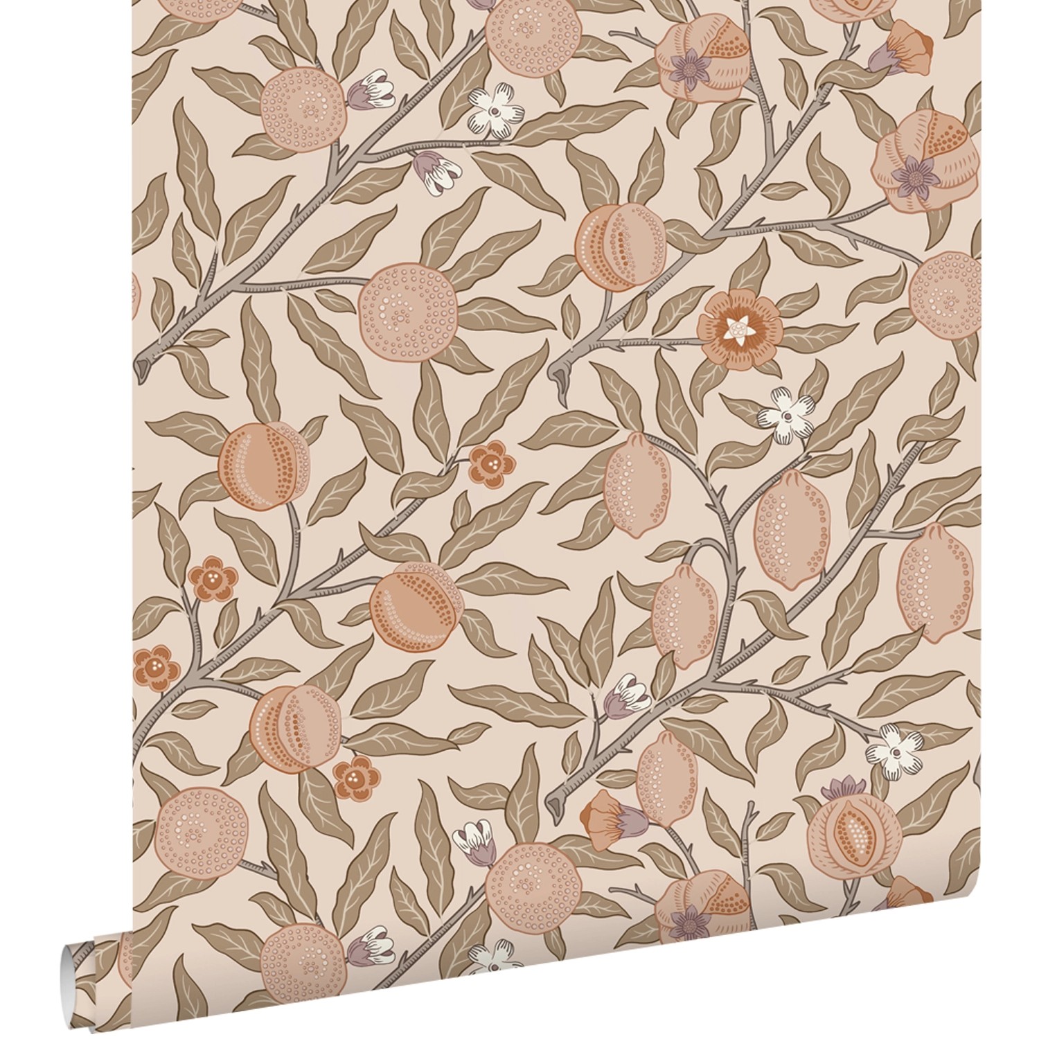 ESTAhome Tapete Exotischen Früchten Und Blättern Terrakotta 50 X 900 Cm 131 günstig online kaufen