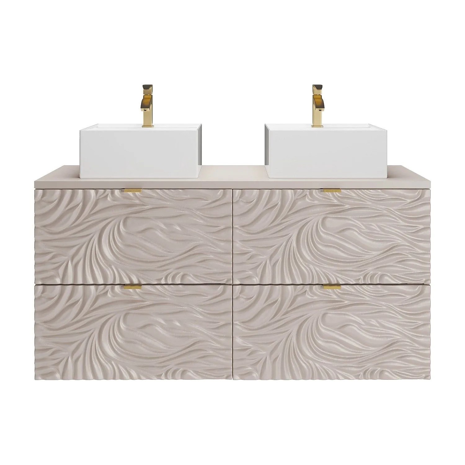 Vente-unique Doppelwaschtisch Rinarel Beige 120 cm