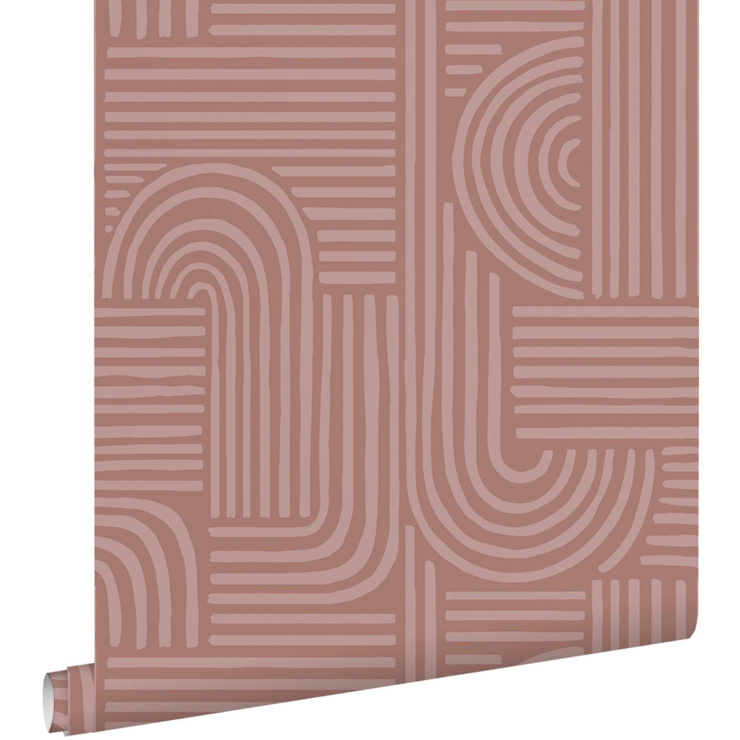ESTAhome Tapete 3D-Muster Altrosa 50 x 900 cm günstig online kaufen