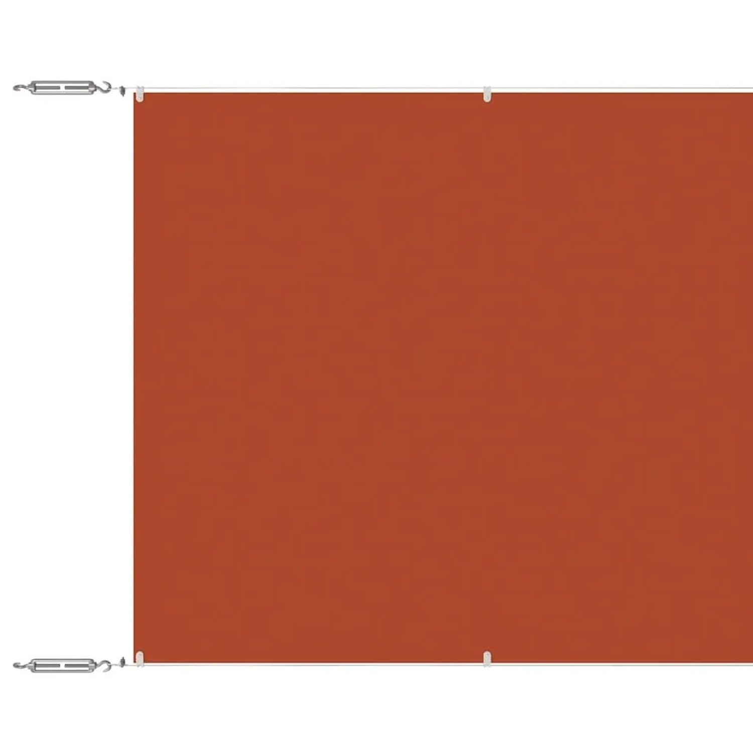 vidaXL Senkrechtmarkise Terrakotta 100x1200 cm Oxford-Gewebe 148359