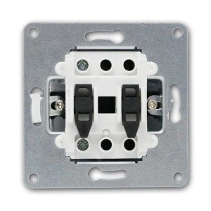 McPower FLAIR Taster Weiß 250V10A mit Namensschild