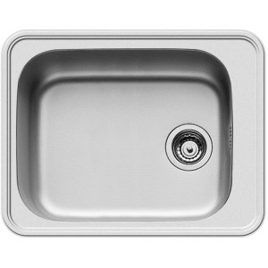 Pyramis Einbauspüle Space Plus 1B aus Edelstahl, Aufsicht