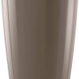 Hochglanz Lechuza Pflanzgefäß Rondo Premium, Ø 33 cm, Taupe. Elegante Pflanzsäule mit Bewässerungssystem.